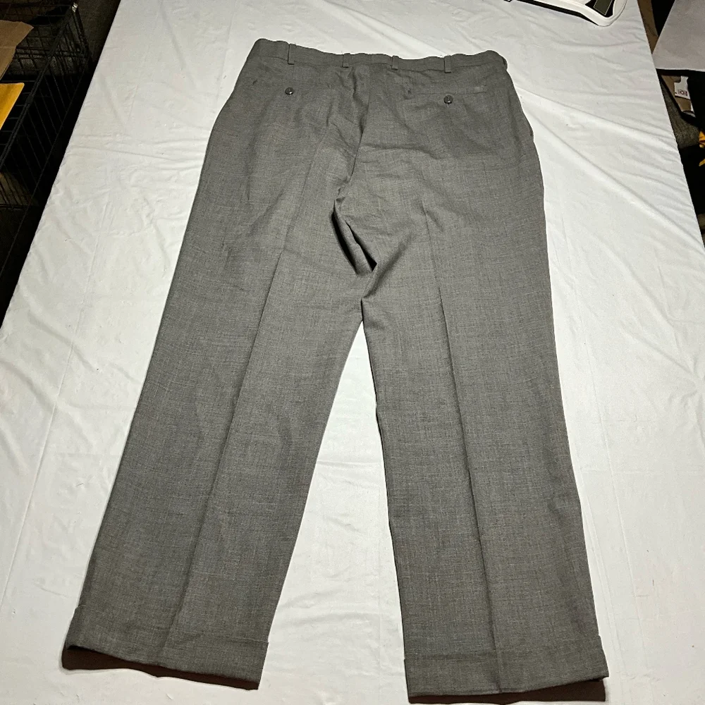 JRL Louis Raphael Limited Mens Wool Straight Fit Gray Pants Size 36X32